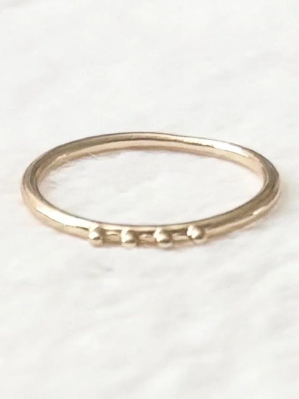 5/$15 🩷 MUST BUNDLE Delicate Gold Bead Stackable Ring